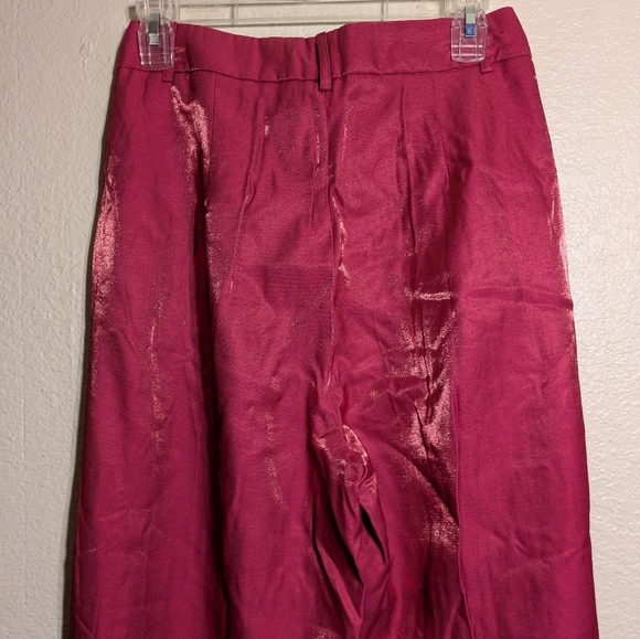 Nasty Gal Collection Size 6 Vibrant Pink Wide-Leg Pants NWT - Picture 8 of 9